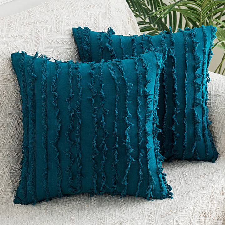 Fringe Texture Square Cushion