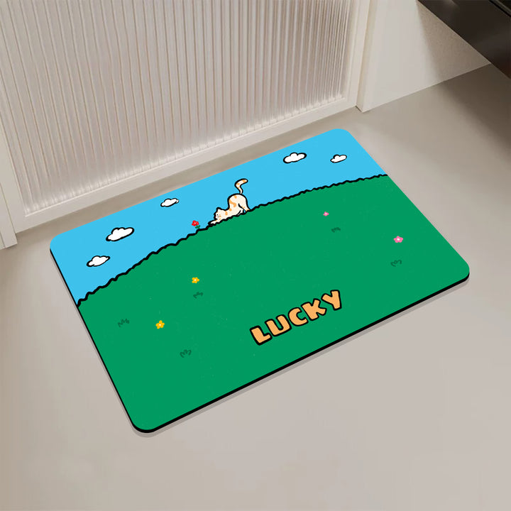 Playful Cartoon-Themed Door Mat Kalsten