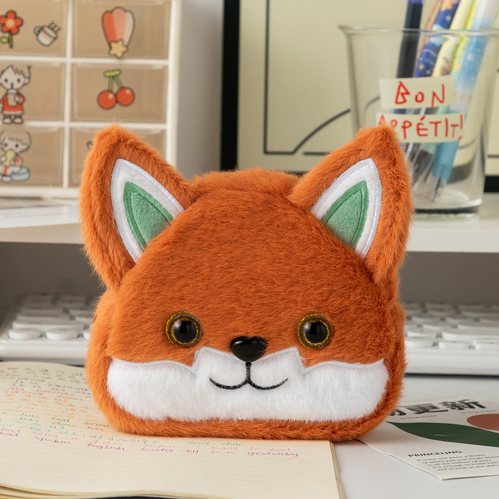 Plush Fox-Shaped Pencil Case Kalsten