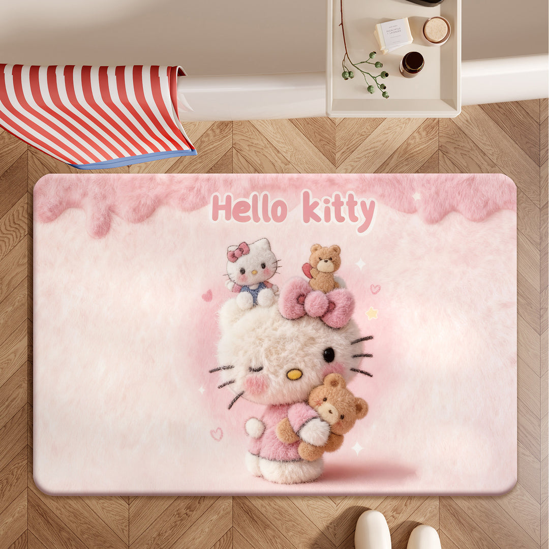 Cute Themed Plush Bath Mat