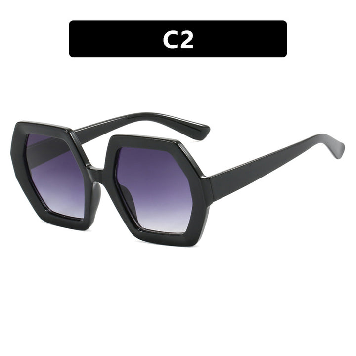 Women innovative hexagonal sunglasses Kalsten