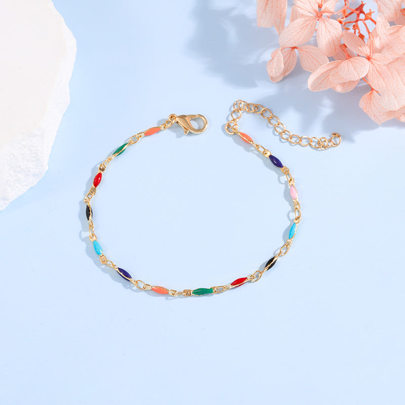 Elegant Adjustable Gemstone Chain Bracelet Kalsten