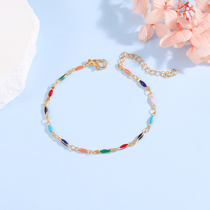 Elegant Adjustable Gemstone Chain Bracelet Kalsten