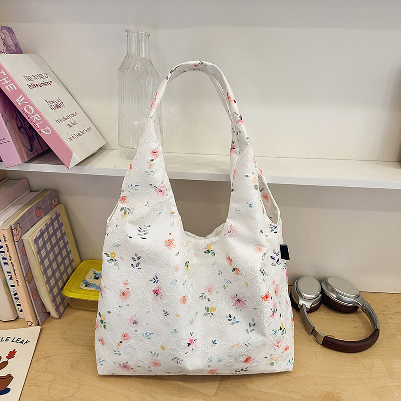 Floral Patterned Everyday Tote Bag Kalsten
