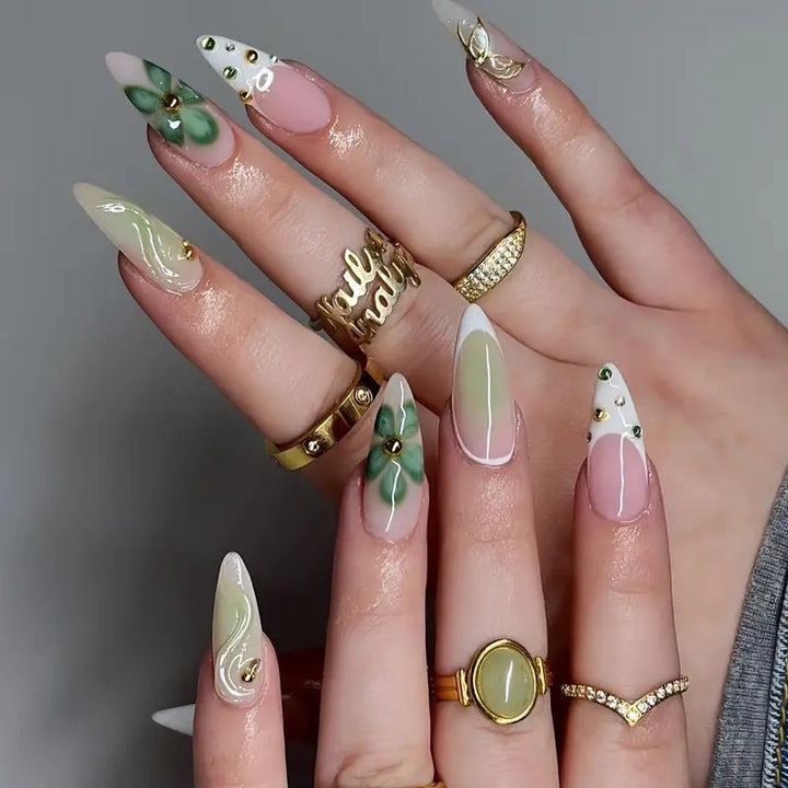 Premium 3D Decorative Press-On Nail Extensions Kalsten