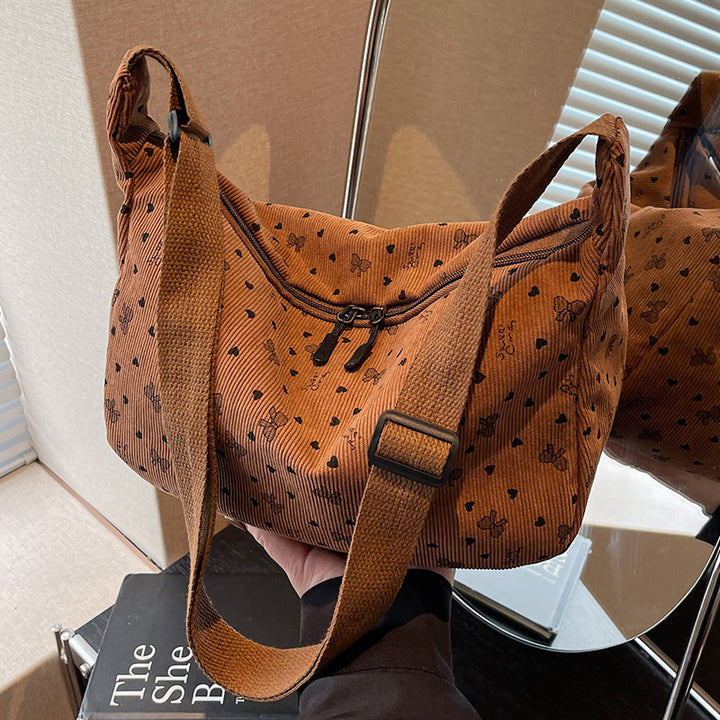 Casual Floral Print Hobo Bag