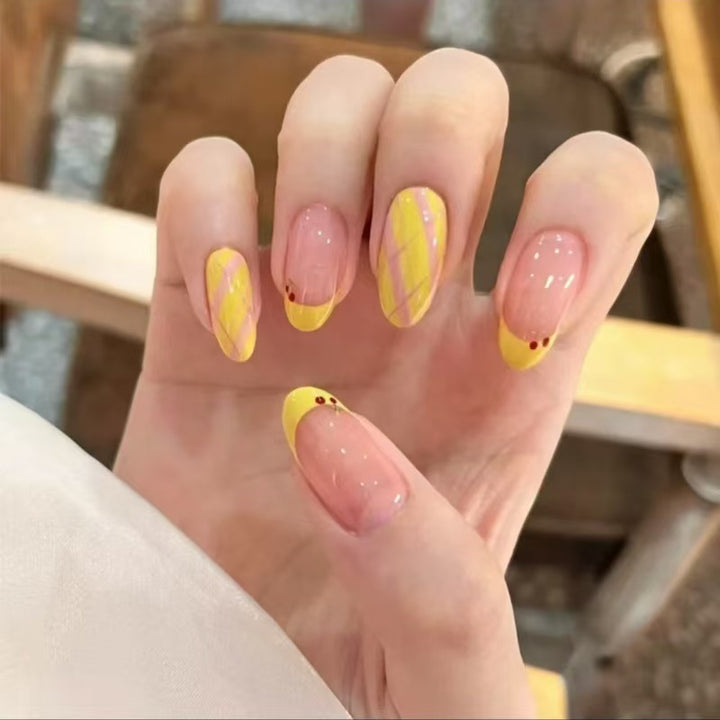 Glamorous artificial nails with starry sky design Kalsten