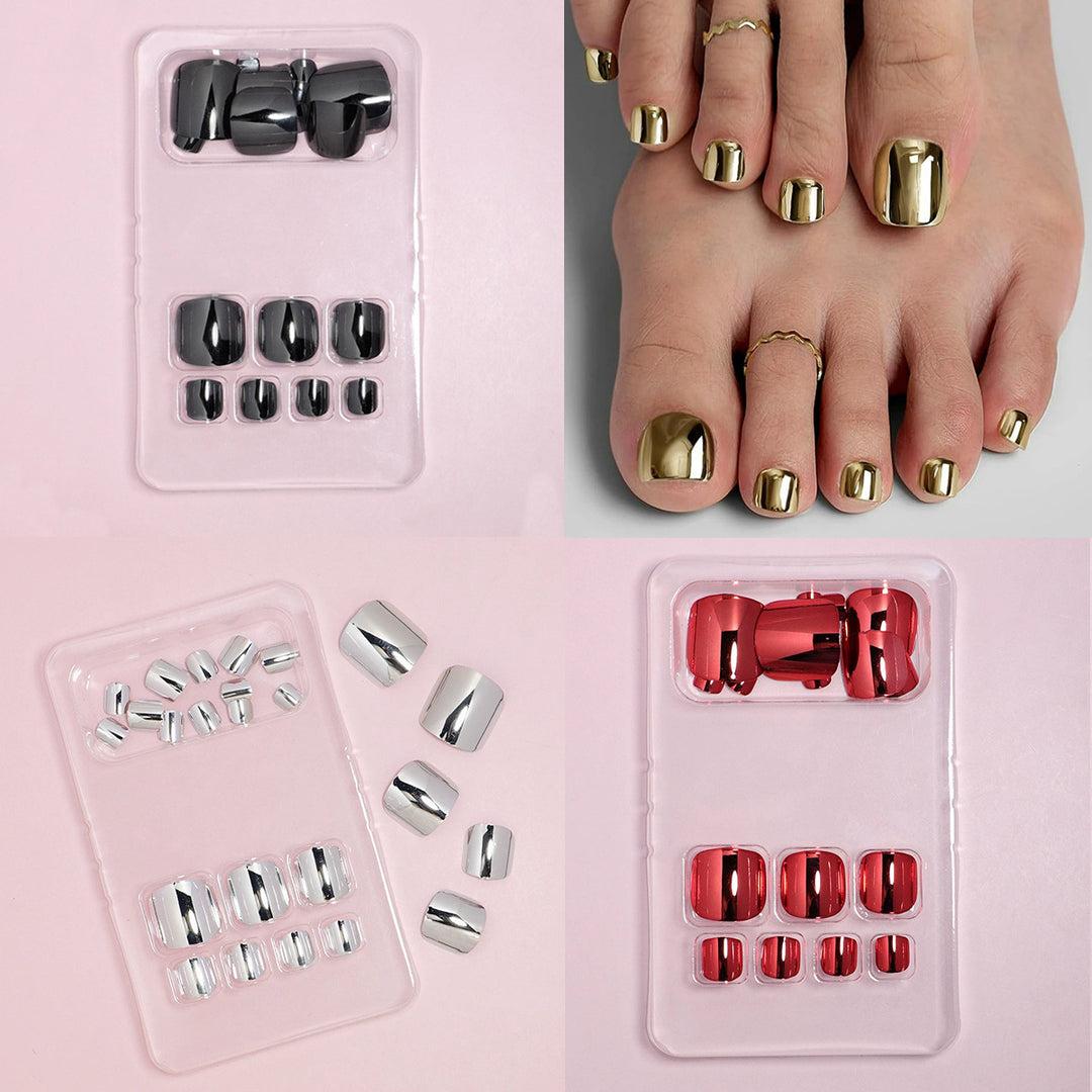 Premium Metallic Press-On Nail Set Kalsten