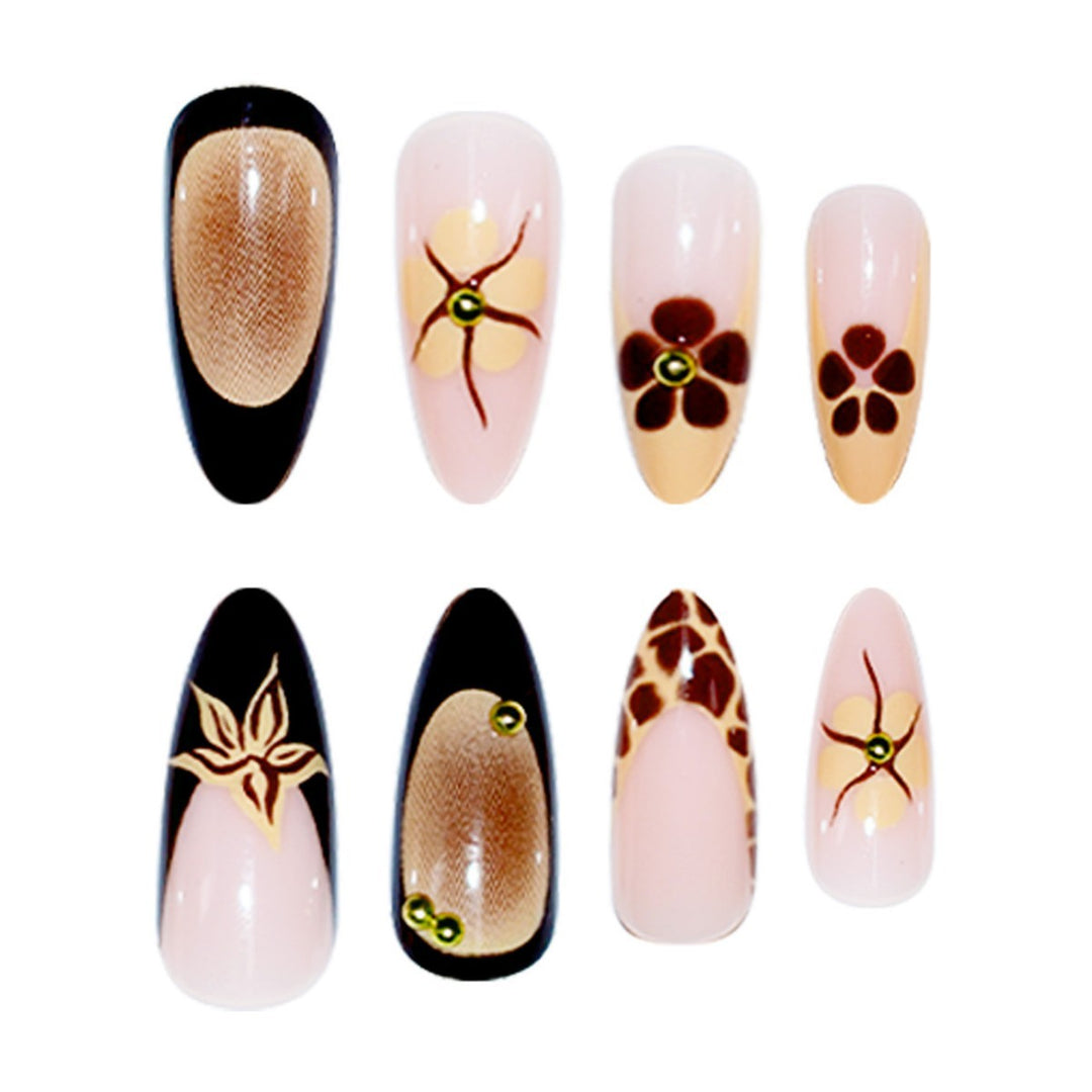 Artistic Floral Press-On Nail Enhancements Kalsten 1787913795