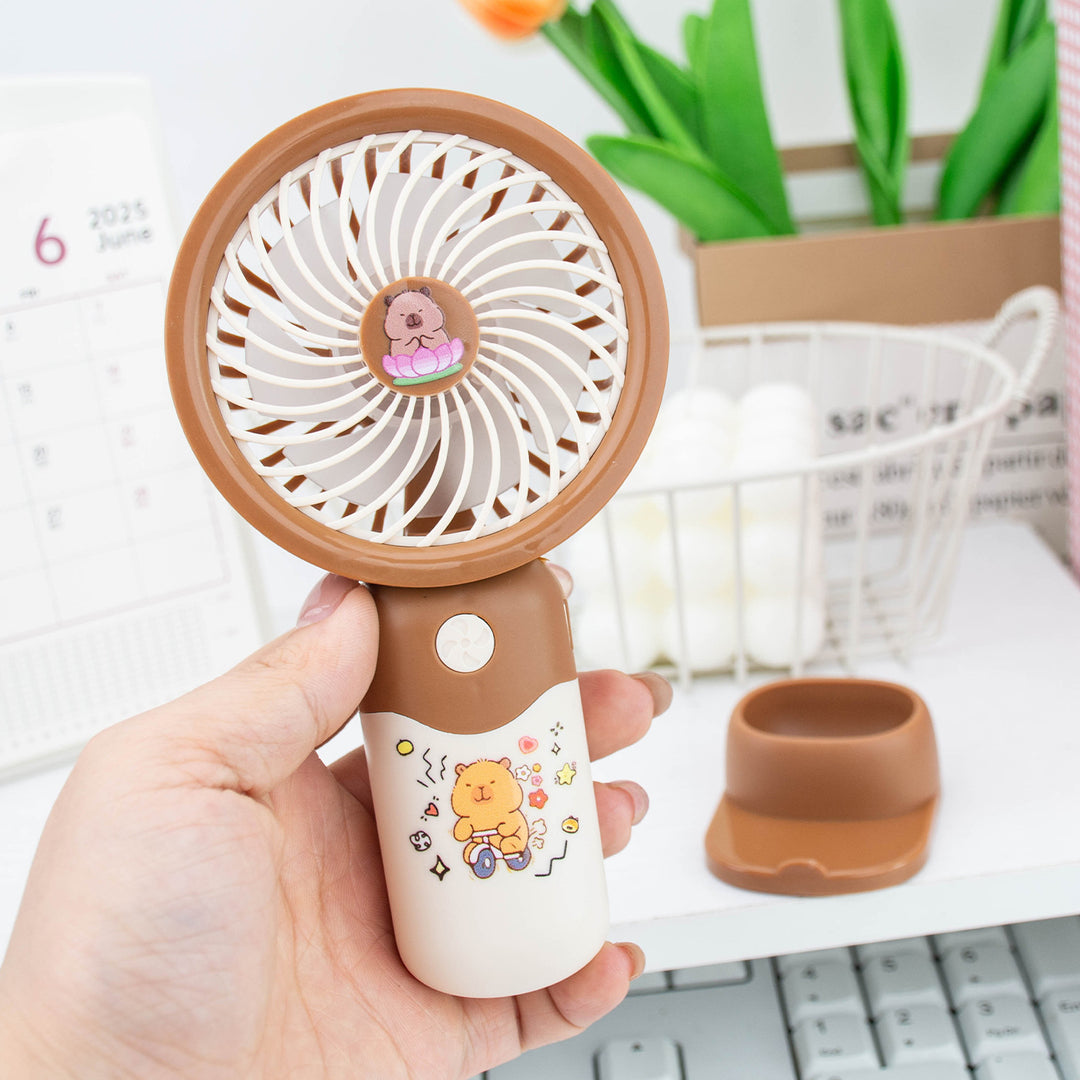 Women's portable hand fan with cute animal design Kalsten