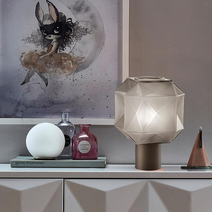 Geometric Glass Table Lamp