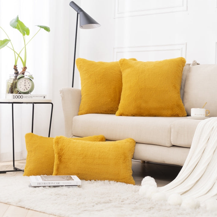 Plush Texture Decorative Pillow