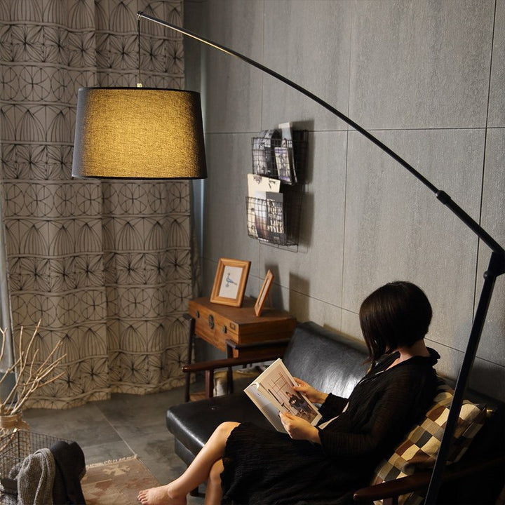 Arc Floor Lamp with Adjustable Shade