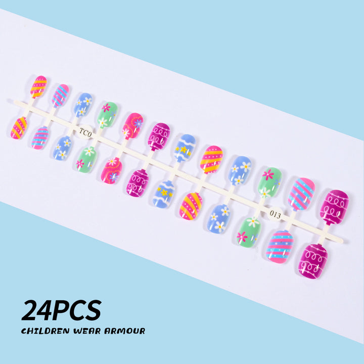 Children's Fun-Themed Press-On Nail Set Kalsten