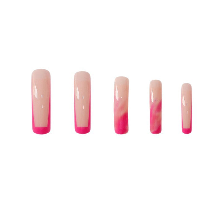Long Marble Effect Acrylic Nail Extensions Kalsten