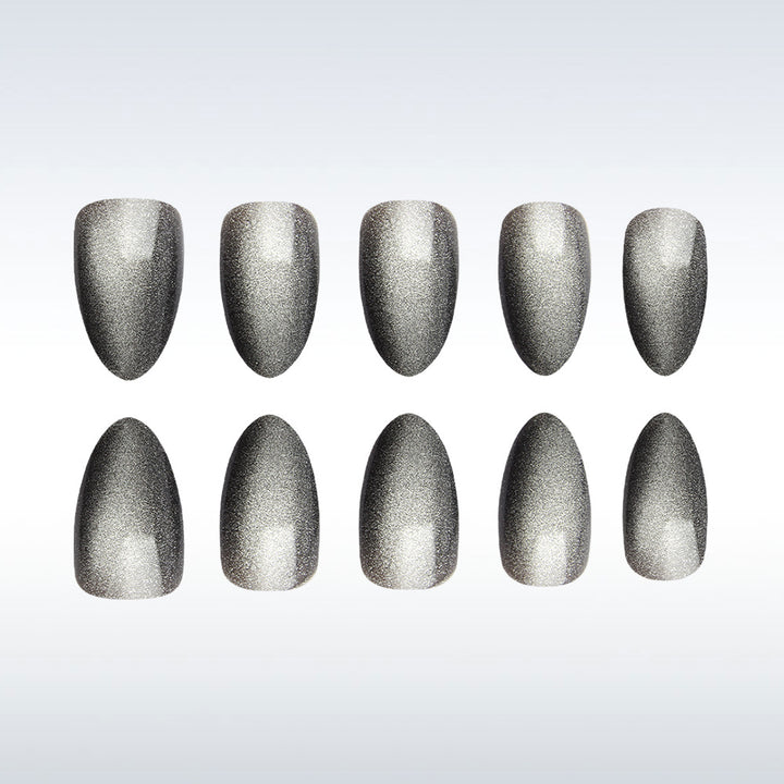 Sparkling Metallic Press-On Nails Kalsten