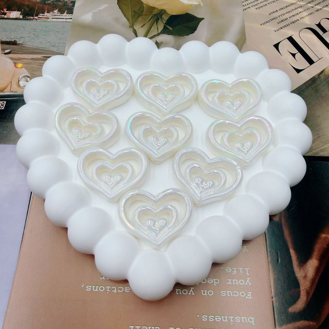 Decorative Heart-Shaped Resin Candle Holder kalsten