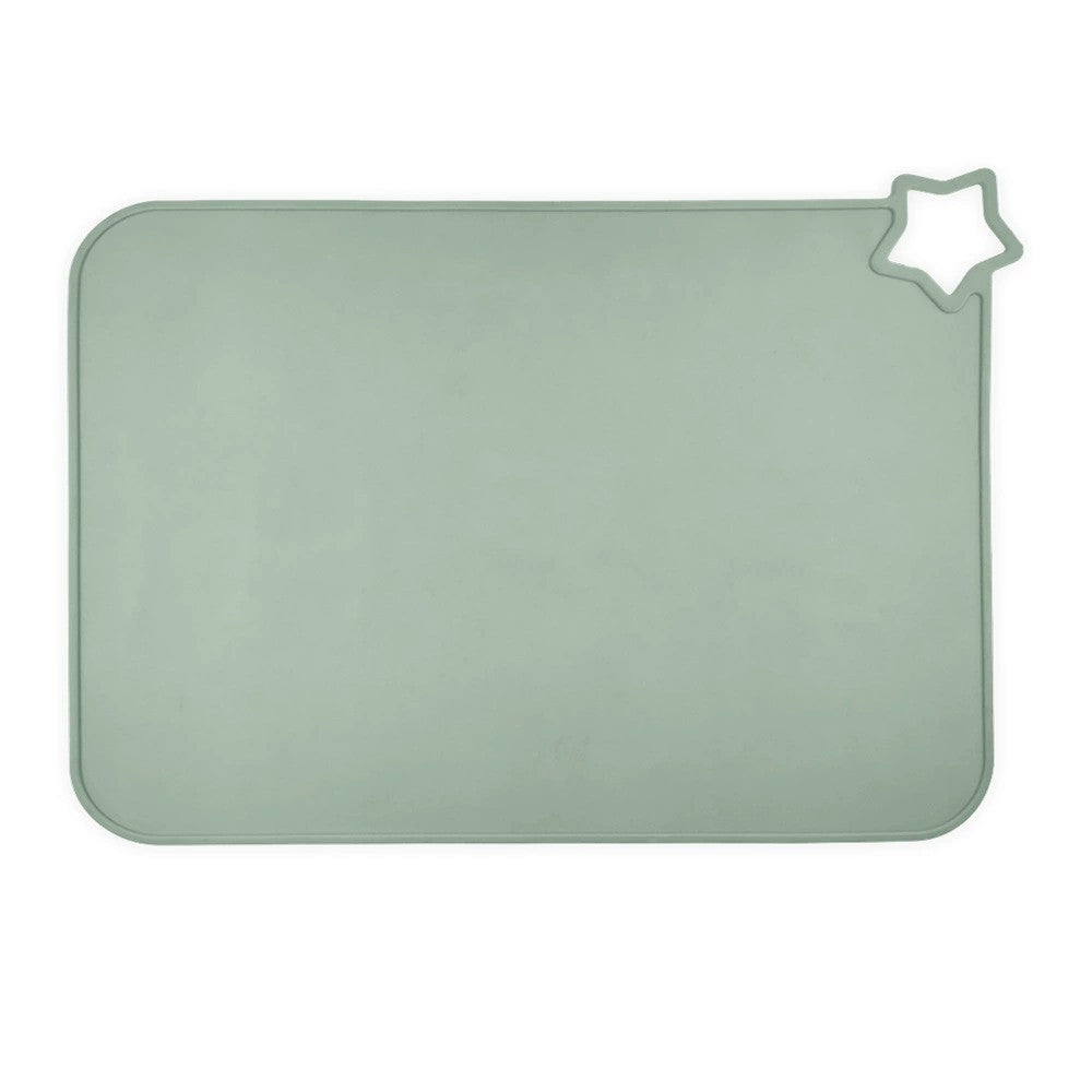 Rectangular Silicone Non-Slip Placemat with Star Corner Grip