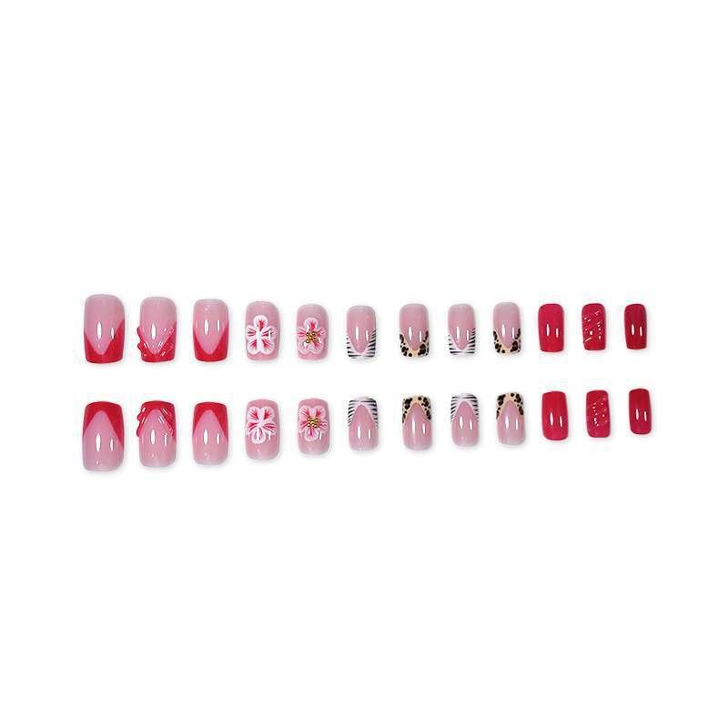 Creative Floral Press-On Nail Art Set Kalsten