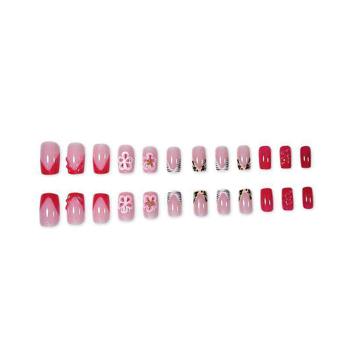 Creative Floral Press-On Nail Art Set Kalsten