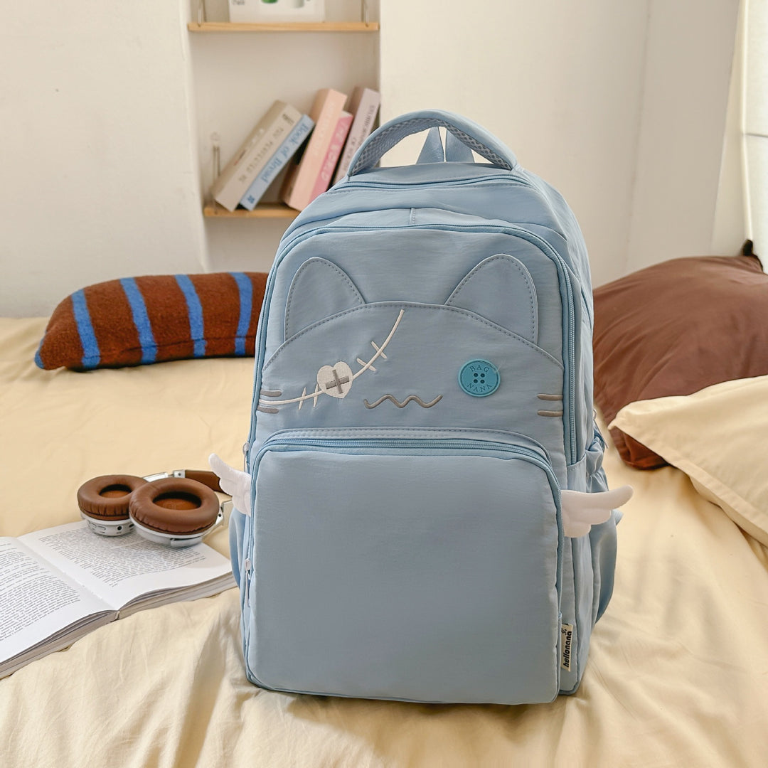 Cute Cartoon Cat Face Backpack