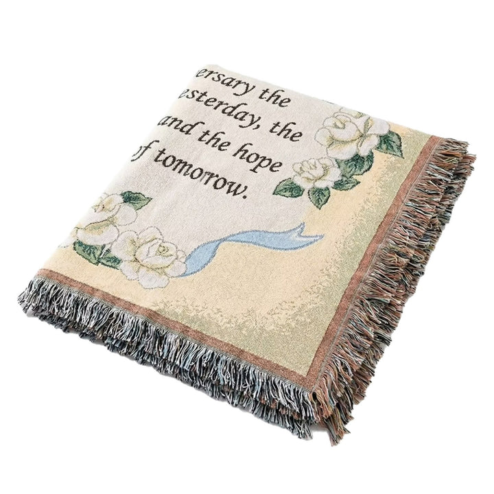 Artistic Floral Tapestry Blanket