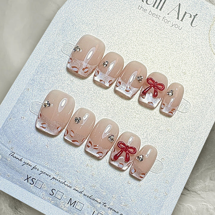 Elegant French Tip Press-On Nails Kalsten