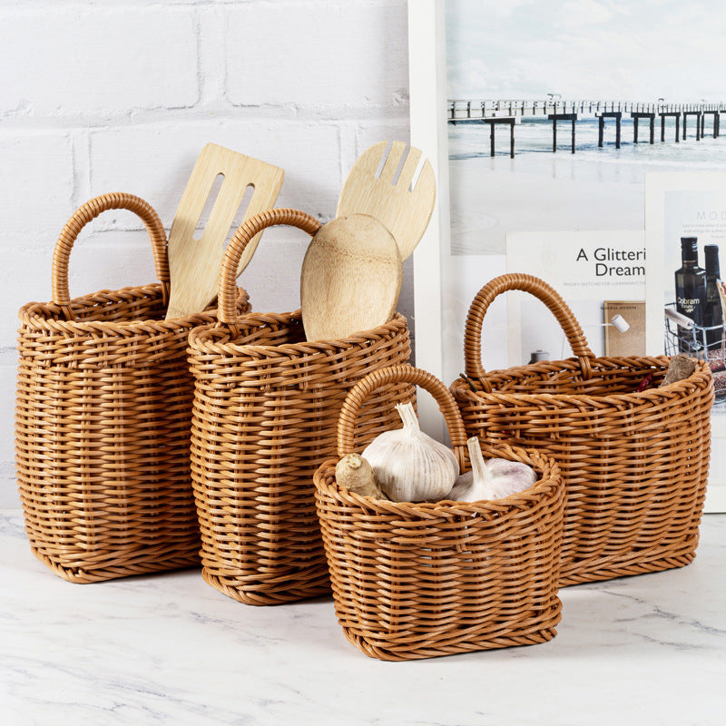 Handcrafted Wicker Utility Basket Kalsten