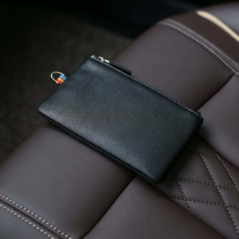 Zippered Leather Cardholder Kalsten