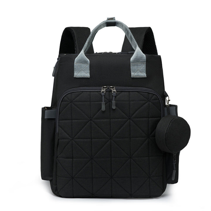 Multi-Pocket Quilted Backpack Kalsten