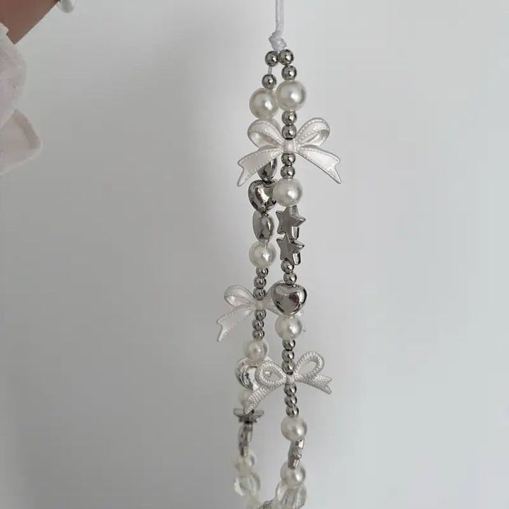 Elegant Beaded Charm Phone Lanyard Kalsten