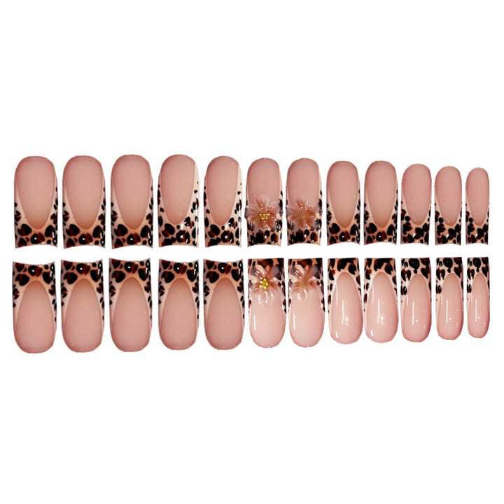 Elegant Animal Print Press-On Nail Art Kalsten