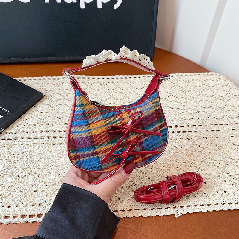 WoStylish Plaid Patterned Handbag Kalsten