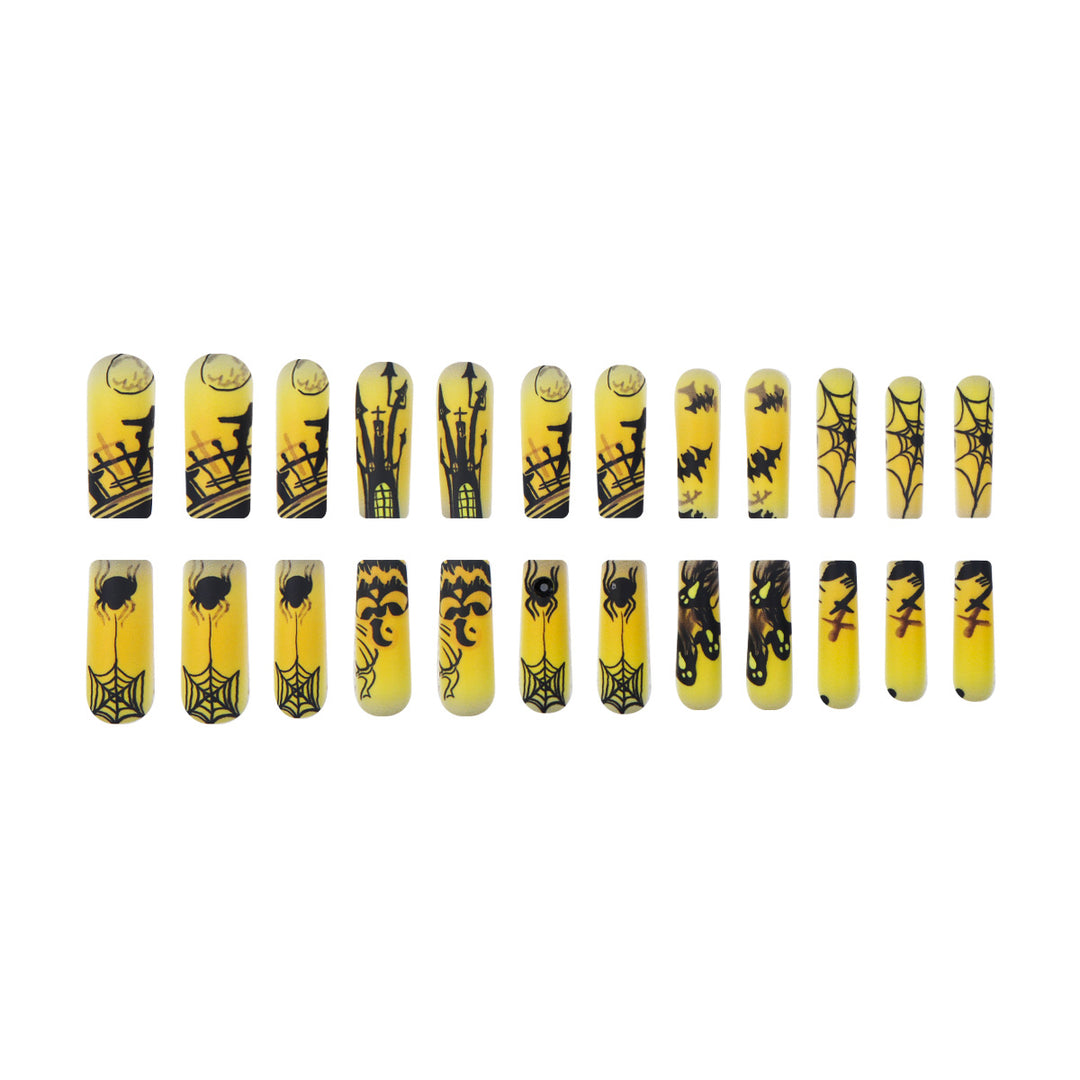 Halloween-Themed Long Press-On Nails Kalsten