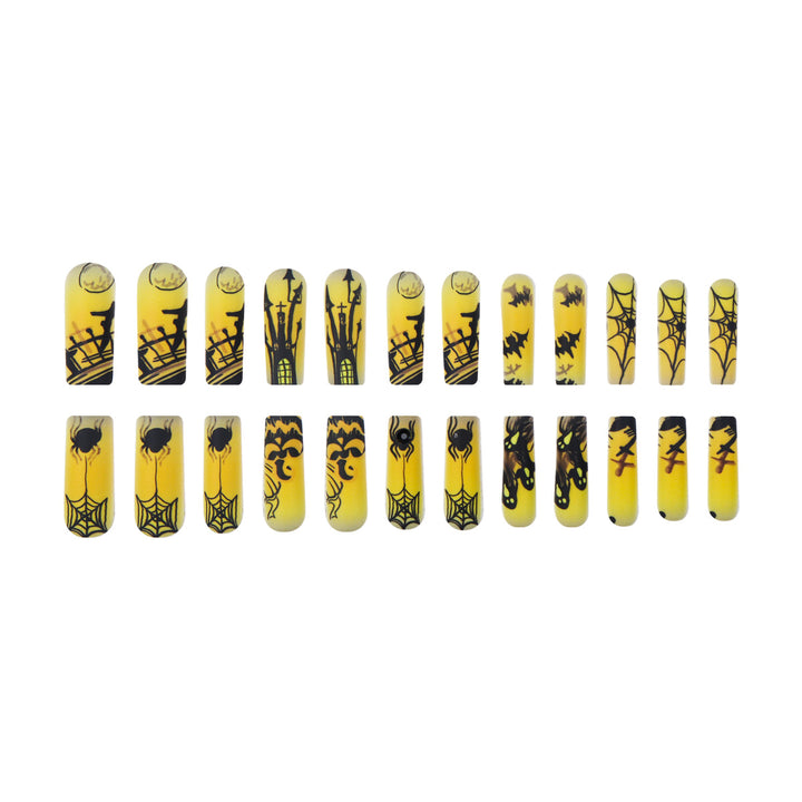 Halloween-Themed Long Press-On Nails Kalsten