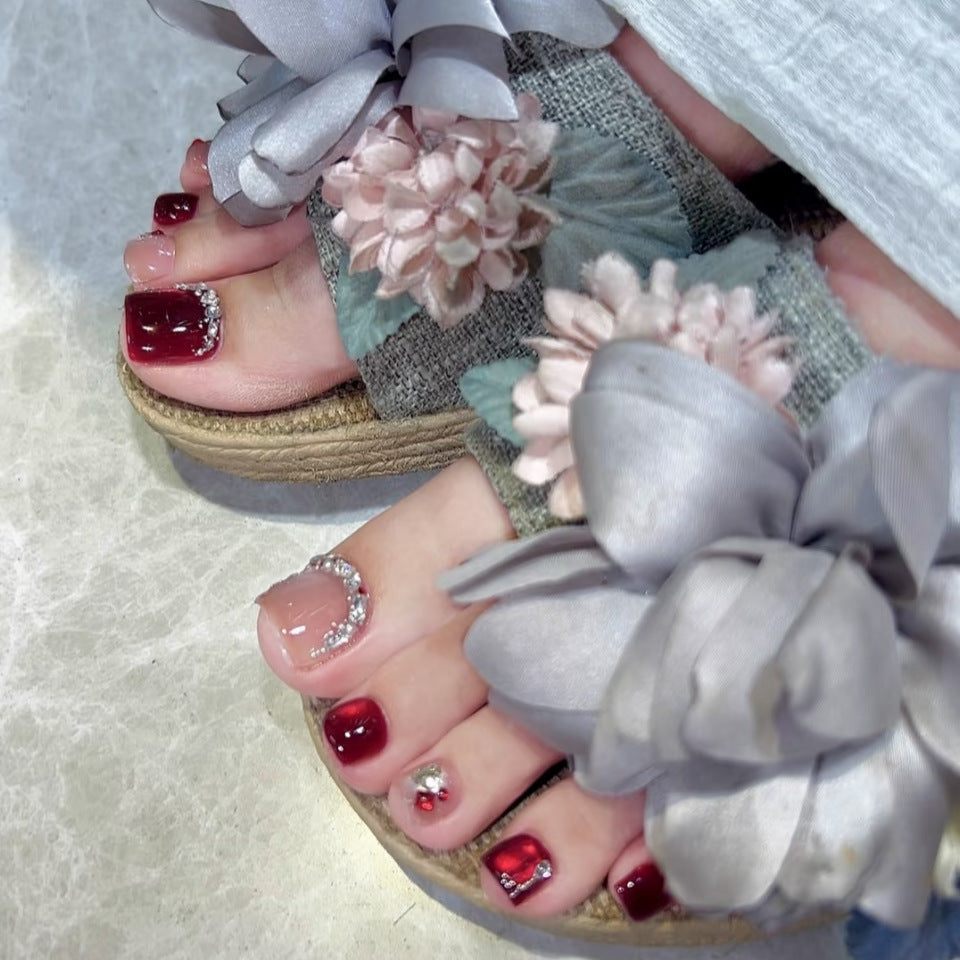 Decorative Floral Slide Sandals Kalsten