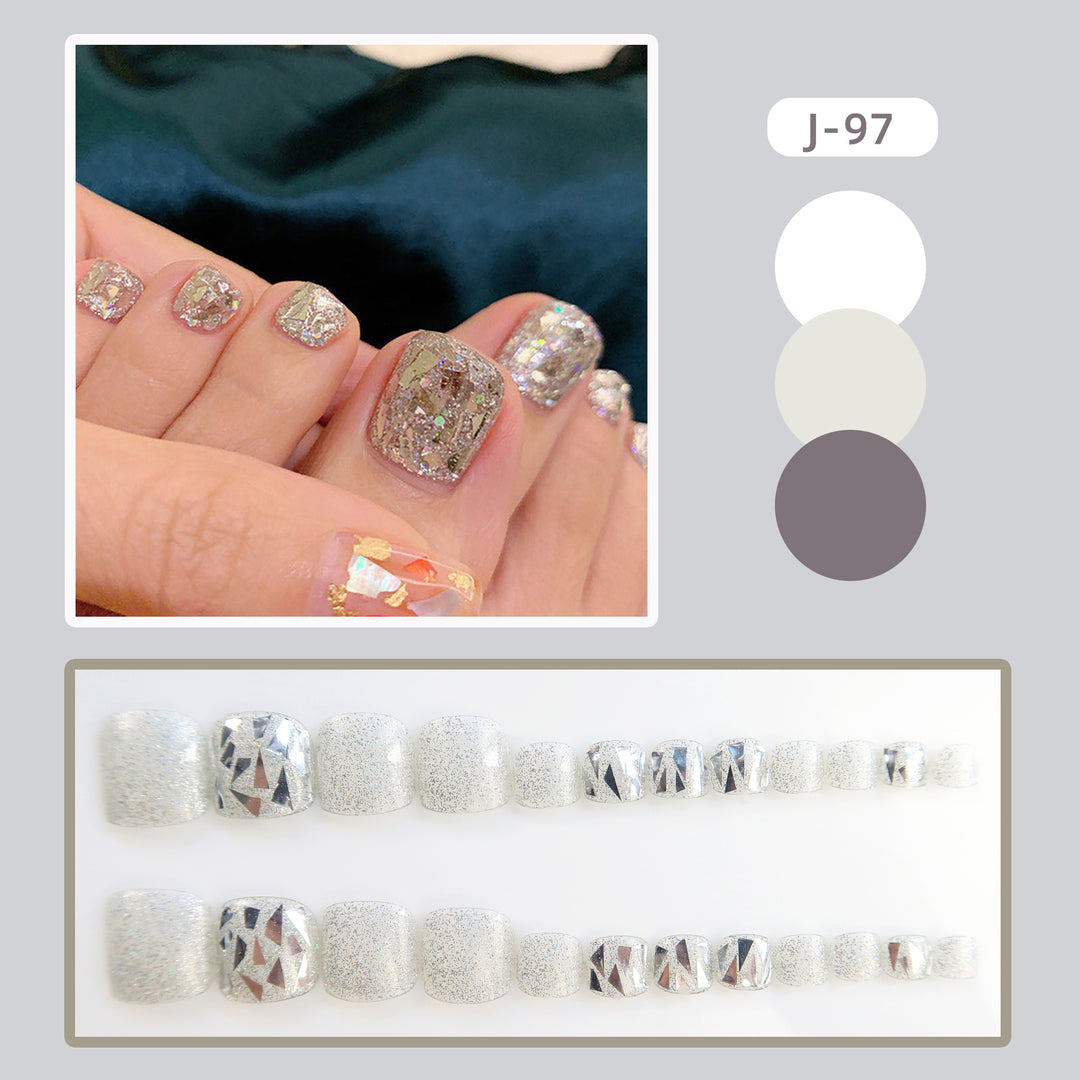 Premium Glittery Press-On Nail Art Set Kalsten