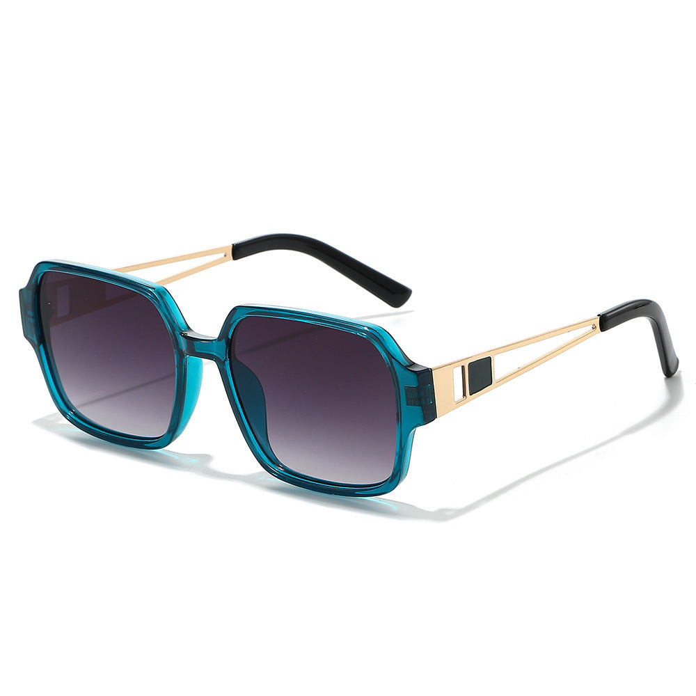 Chic Oversized Square Sunglasses with Decorative Accents Kalsten