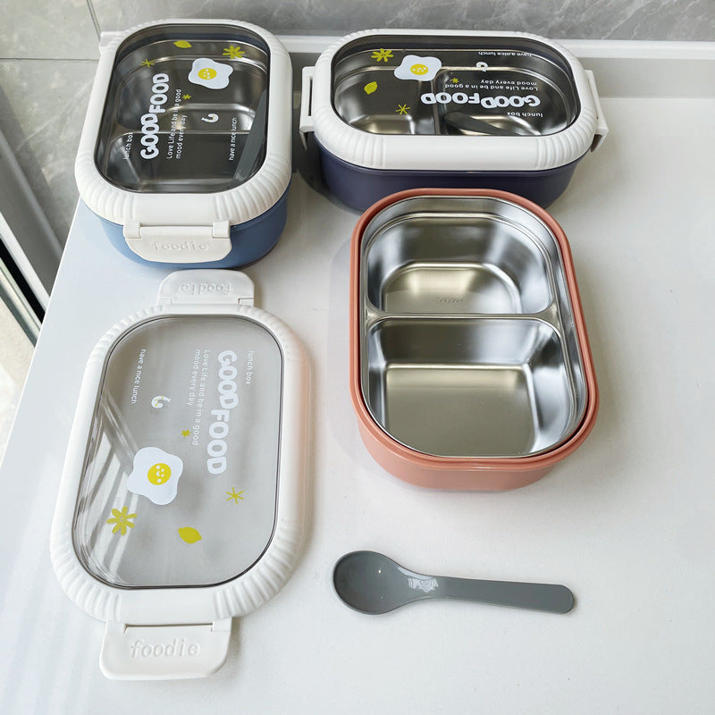 Dual-Section Leak-Proof Lunch Box