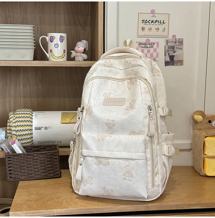 Casual Multi-Compartment School Backpack Kalsten