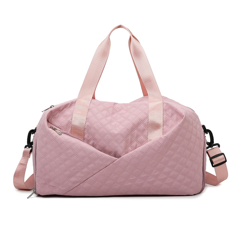 Quilted Weekender Duffel Bag