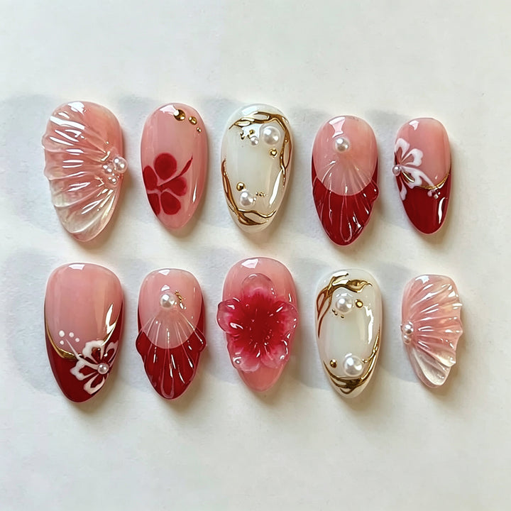 Manual Artistic Press-On Nails