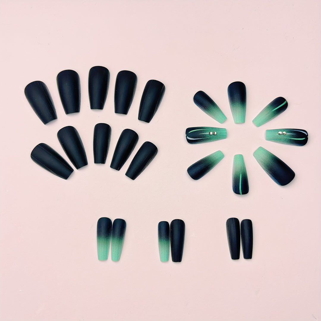 Trendy Artificial Nails with Matte Chic Finish Kalsten
