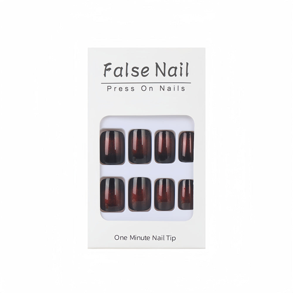 Elegant artificial nails with metallic shine and modern design Kalsten
