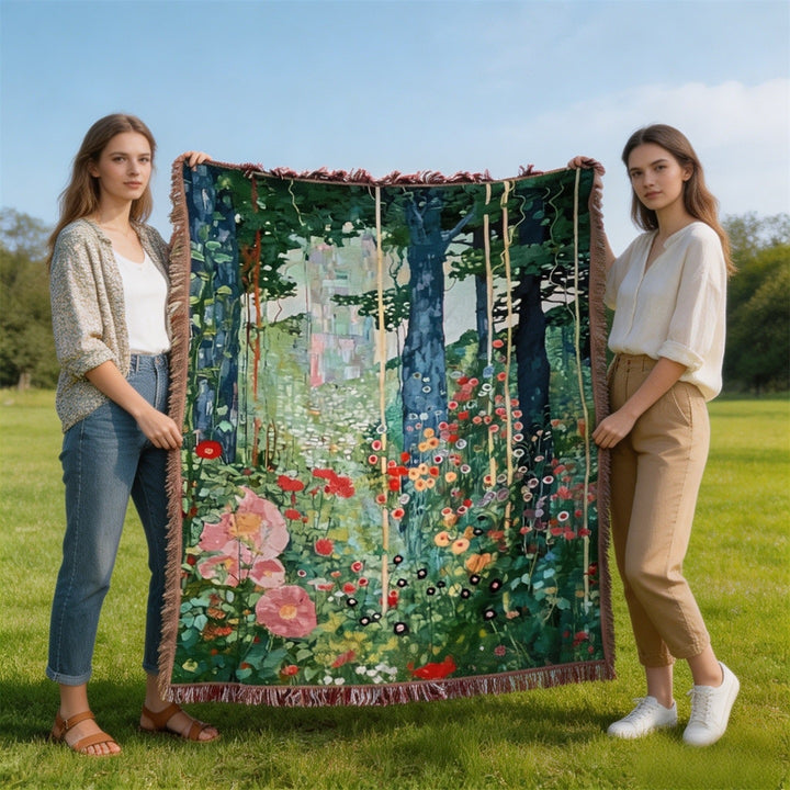 Decorative Pumpkin-Themed Throw Blanket