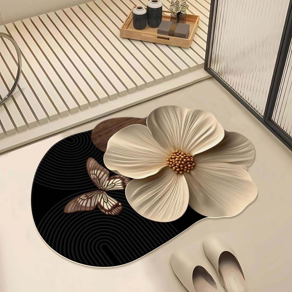 Decorative Floral Shaped Area Mat