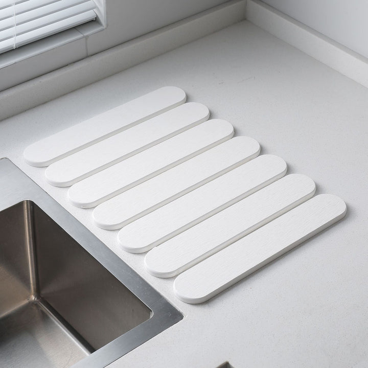 Marble Pattern Kitchen Draining Mat