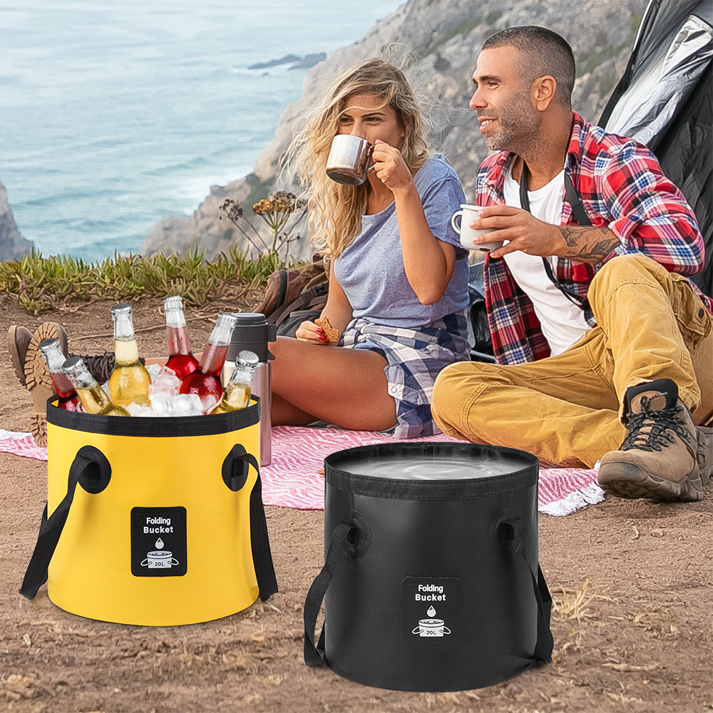 Ladies collapsible water container with sturdy carrying handle Kalsten