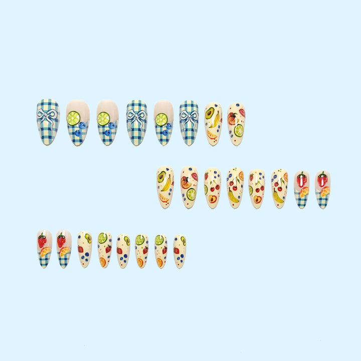 Creative Nail Design Set with Fruit Motifs Kalsten