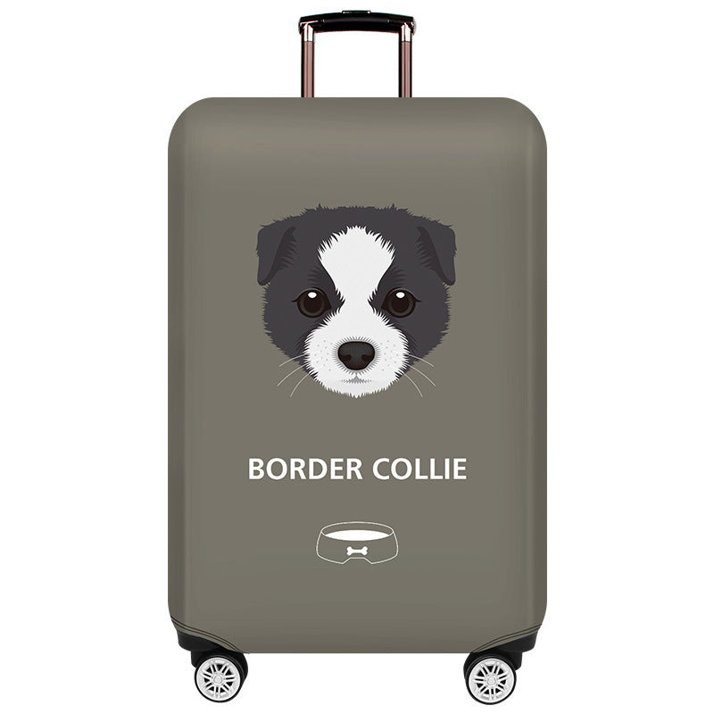 Unisex hard-shell suitcase with unique Pomeranian motif Kalsten